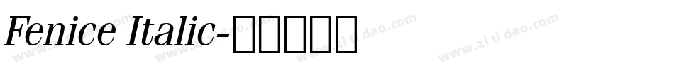Fenice Italic字体转换
